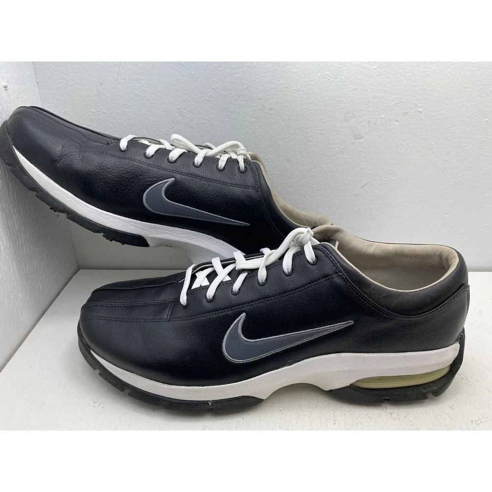 Nike Golf SP-5 Mens Sport Performance Black White Golf Shoes 10.5 307414